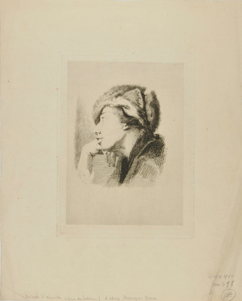FIGURE IN A FUR CAP, LEANING ON HIS HAND