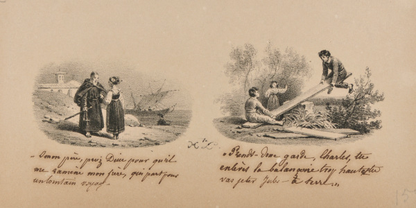 Two scenes: "O mon pere..." and "Prends donc garde..."