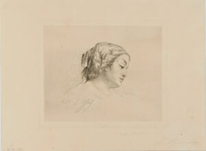 Head of a Woman, slightly bent