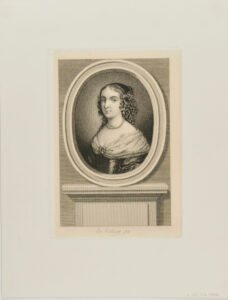 Bust of a woman, in an oval