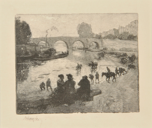 THE WATERING PLACE AT THE PONT-MARIE