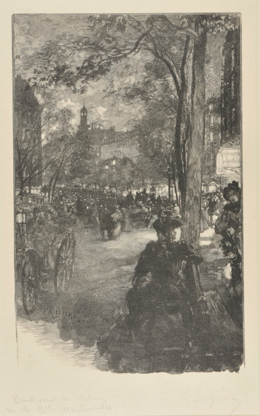 BOULEVARD MONTMARTRE, EVENING