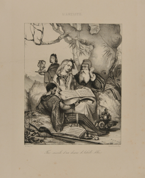 Fac-simile d’un dessin d’Achille Allier