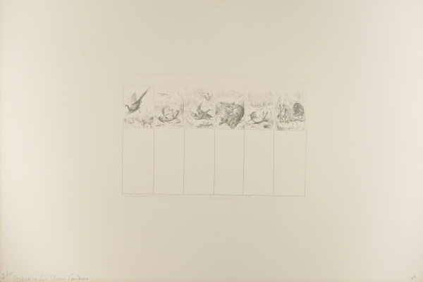 WOBURN ABBEY GAME CARD, PHEASANTS AND RABBITS