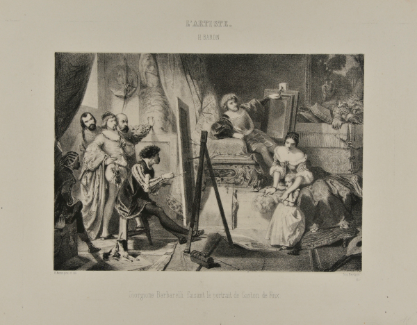 Giorgione Barbarelli faisant le portrait de Gaston de Foix