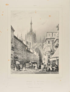 Milan. Cours dei Servi. From Italie.