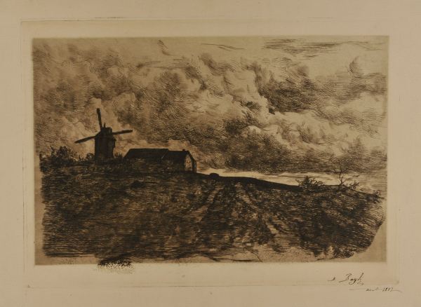 BEFORE THE STORM, WINDMILL ON MOOR