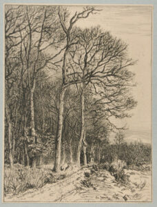 Paysage: Hiver – Lisière de forêt