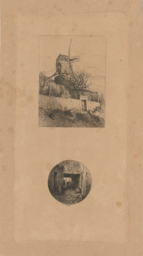 LITTLE WINDMILL IN MONTMARTRE; UNDER THE DOORWAY