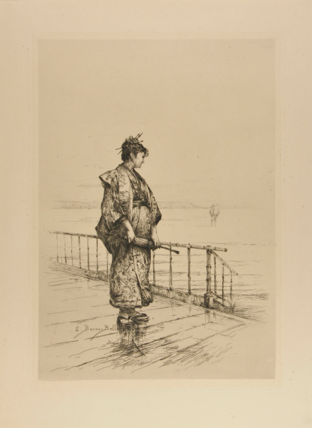 Japonaise au Bord de la Mer