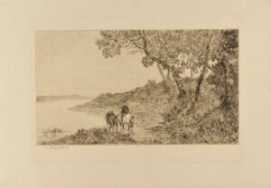 Chevaux au bord de la Seine