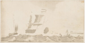 Ships near a City, after Bakhuizen