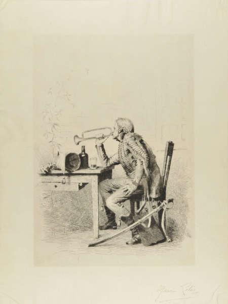 Trompette de Hussards Républicains au Cabaret