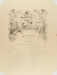 Table of Contents for L’Album