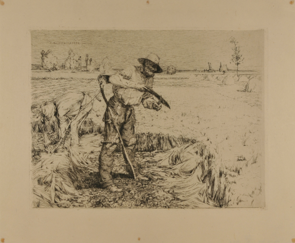 Faucheur Aiguisant Sa Faux. Published in L’Eau-Forte en 1879. - Image 2
