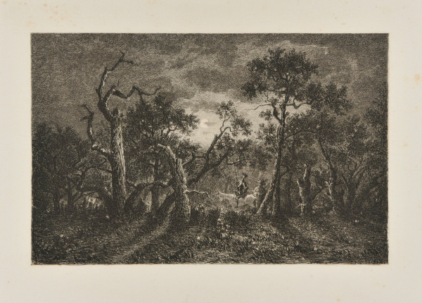 Don Quichote et Sancho Panca, after Rousseau