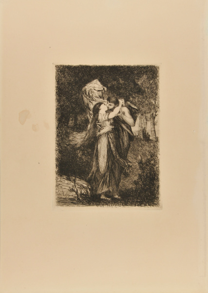 Couple Embracing in a Forest