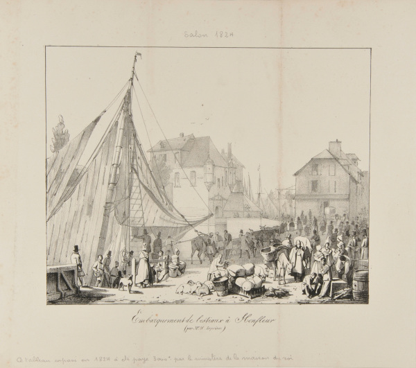 Embarquement de l’estiaux à Honfleur