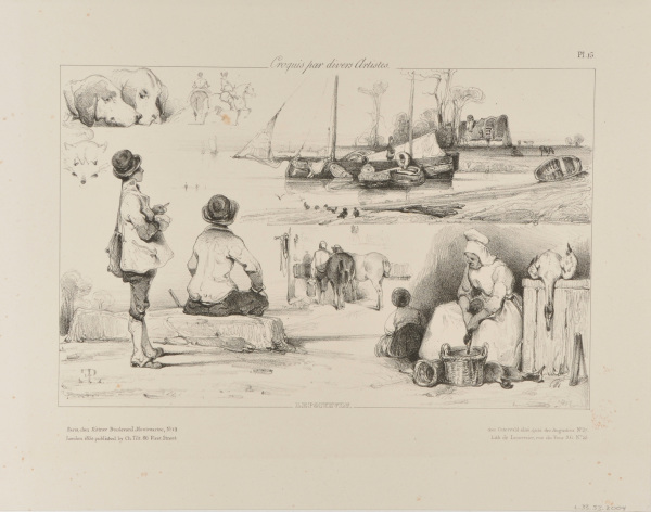 Plate 15 from “Croquis par Divers Artistes”