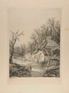 Les Chaumières, temps d’hiver, aux Vaux-de-Cernay