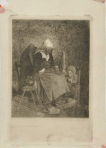 Old Woman and Girl Seated
