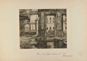 Intérieur du Palais de la Légion d’Honneur après l’Incendie de 1871