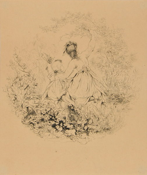 Children Picking Flowers