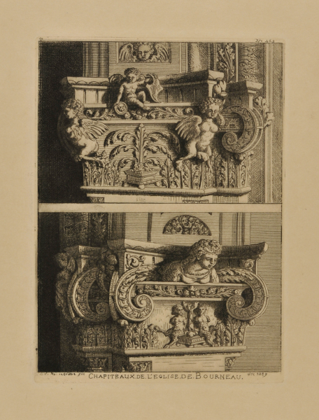 Chapiteaux de l’Eglise de Bourneau