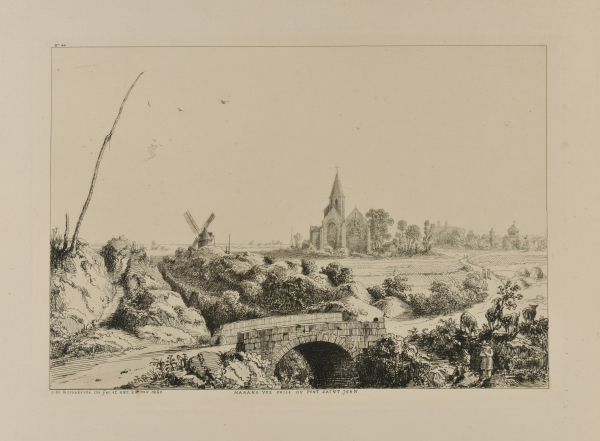 Marans vue prise du Pont Saint Jean