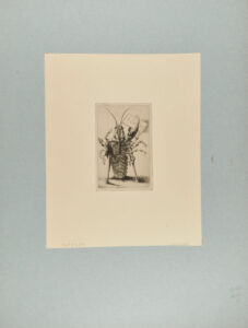 Carte de Visite, with Lobster on Crutches