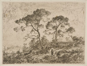 Landscape: Goatherd with Two Trees