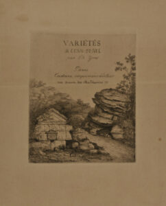 Title page for “Variétés à Eau-forte”