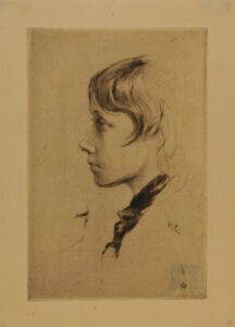 Head of Young Girl in Profile