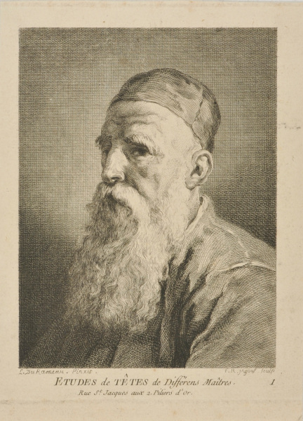 PLATE 1 FROM "STUDIES OF HEADS BY DIFFERENT MASTERS"