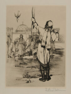 “And seeing a water-bird fly upward, he took his bow and shot it through the heart and it fell among the rose-gatherers”