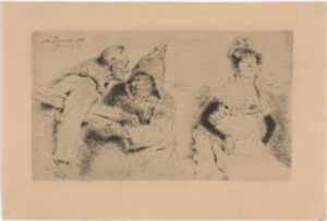 Two Monks and a Lady