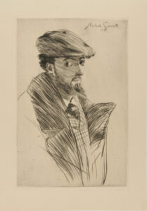 Norbert Goeneutte coiffé d’un béret