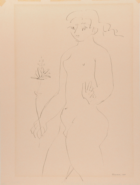 Standing Nude with a Flower - Image 4