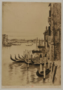 Entrée du Grand Canal prise du traghetto, Venise