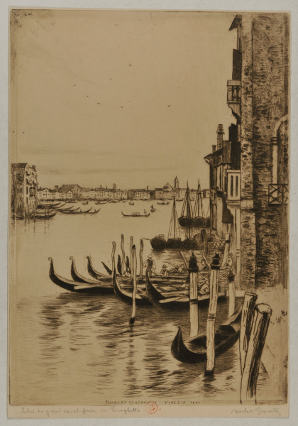 ENTRANCE TO THE GRAND CANAL FROM A FERRY, VENICE