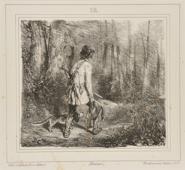 SKETCH OF A GAMEKEEPER RETURNING FROM A HUNT