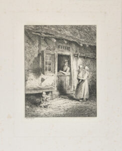 Porte d’une chaumière