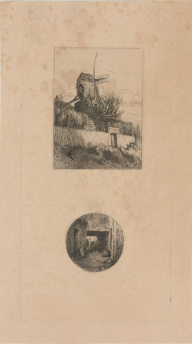 LITTLE WINDMILL IN MONTMARTRE; UNDER THE DOORWAY