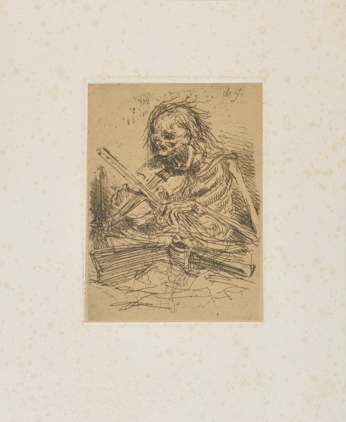 DEATH PLAYING A VIOLIN