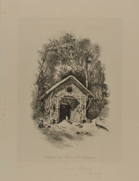 Cabane des paons et des cigognes