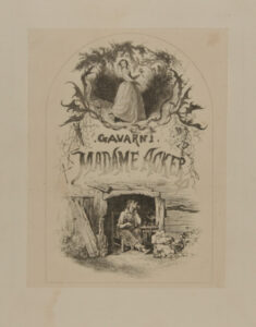 Frontispiece from the book “Paul Gavarni, Madame Acker (Paris: L. Curmer, 1842)”