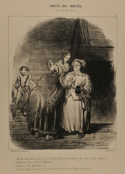 M'AME SIX-DENIERS, ON DIT QUE VOT'FILLE FAIT UN BEAU MARIAGE, QUI DONC QU'ELLE ÉPOUSE?...