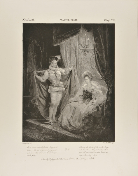 Leicester et Amy Robsart (from Kenilworth, chapter VII, by Sir Walter Scott)