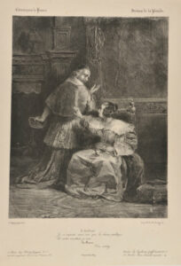 Mazarin et la Reine Anne d’Autriche from Chroniques de France par Mme. A Testu