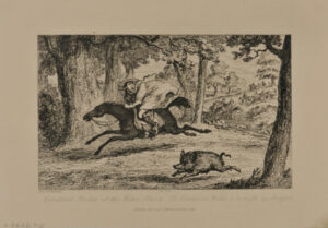 Cardinal Balue at the Boar Hunt